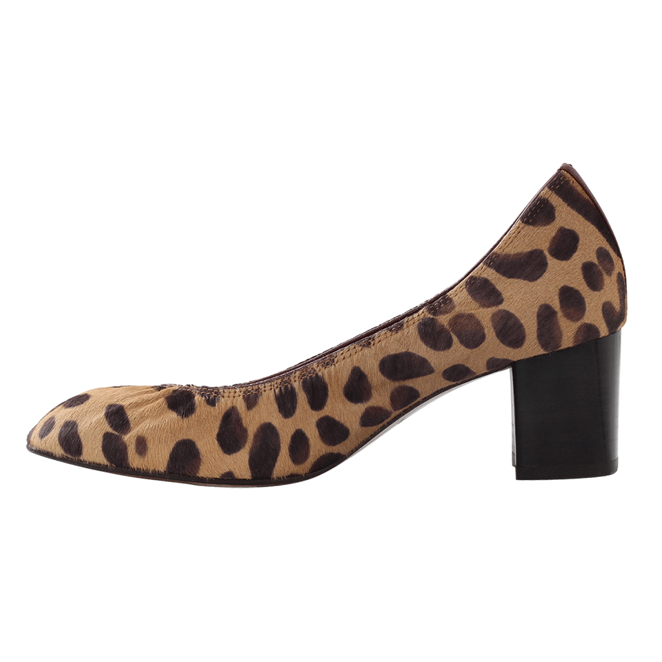 LANVIN-Cube Heel Ballerina-