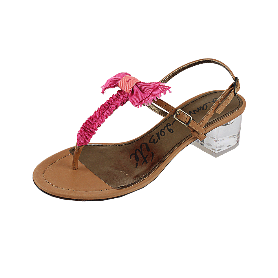 LANVIN-Gross Grain Ribbon Sandal-