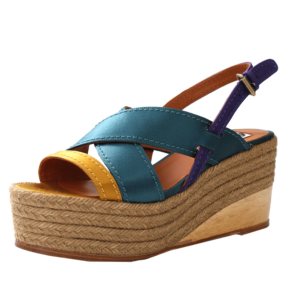 LANVIN-Wedge Espadrille Sandal-