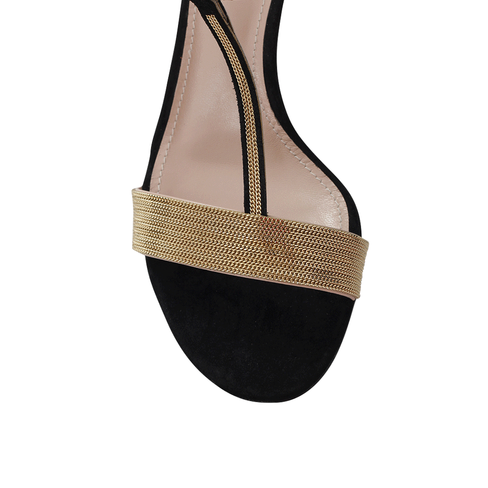 LANVIN-Chain T-Strap Heel-