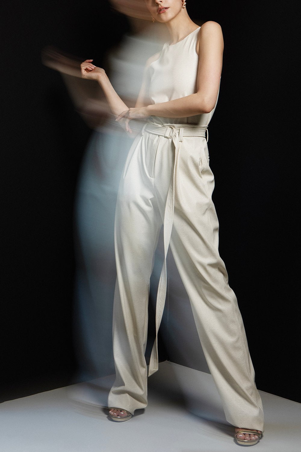 LAPOINTE-Snake Faux Leather Pant-