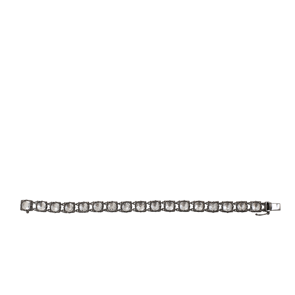 LARKSPUR & HAWK-Bella Small Jeu De Paume Bracelet-SILVER