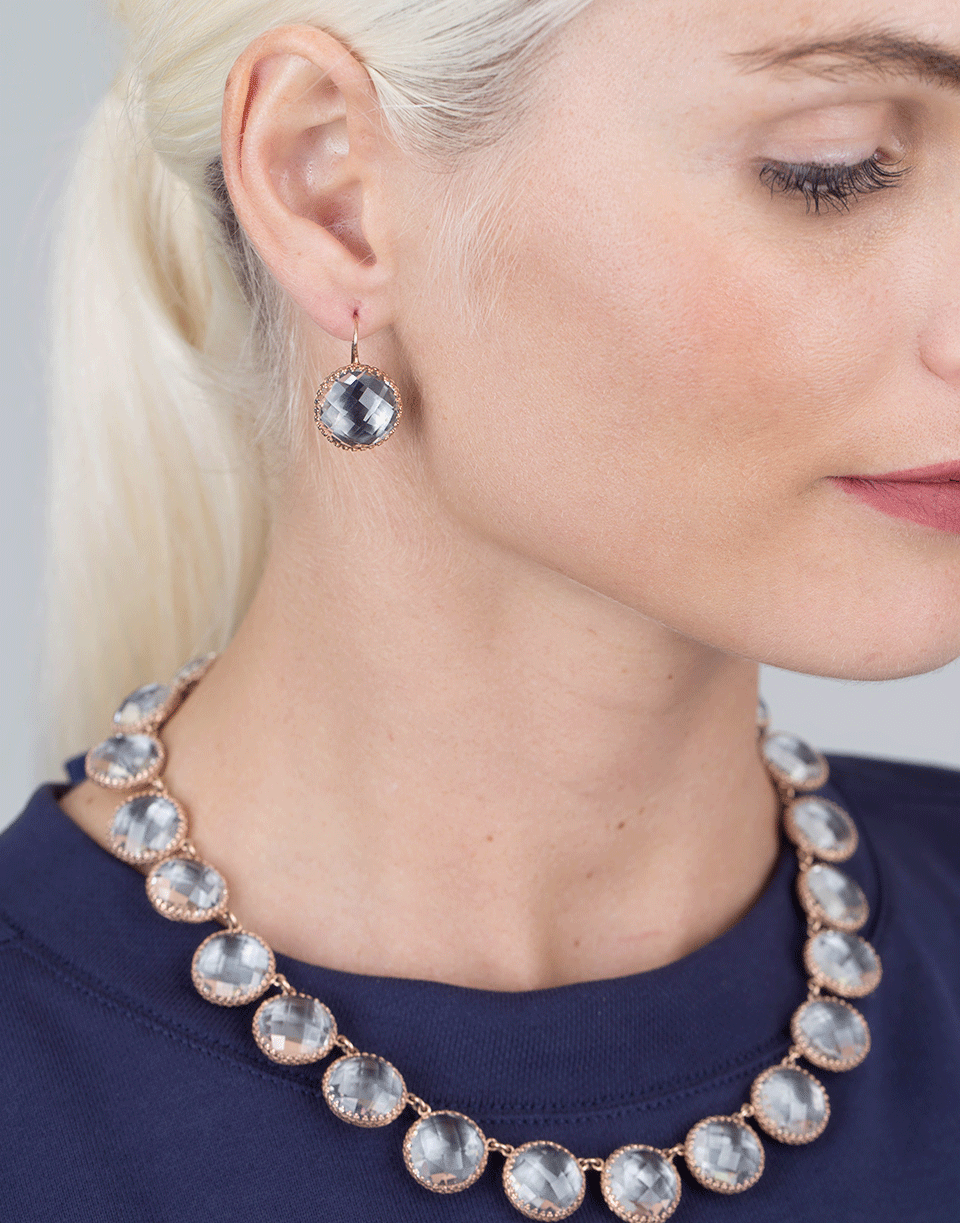 LARKSPUR & HAWK-Olivia Button Earrings-ROSE GOLD