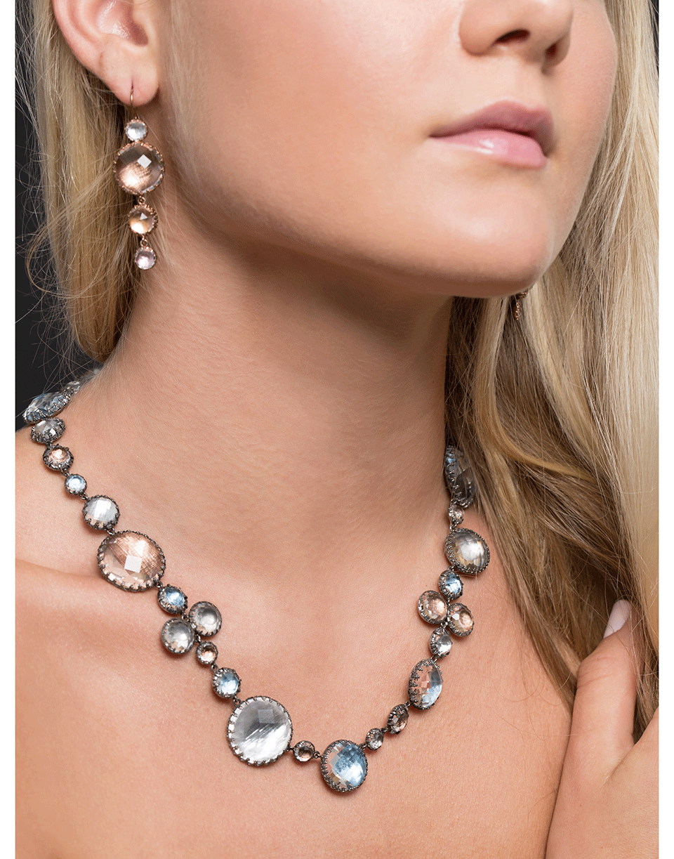 LARKSPUR & HAWK-Sadie 4 Drop Earrings-ROSE GOLD