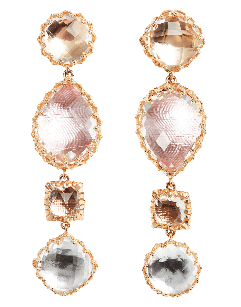 LARKSPUR & HAWK-Sadie 4 Drop Earrings-ROSE GOLD
