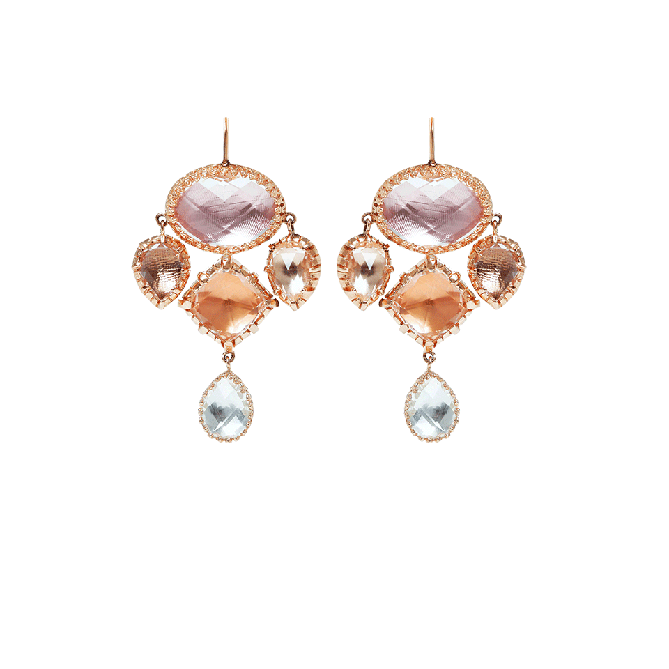 LARKSPUR & HAWK-Sadie Girandole Earrings-ROSE GOLD