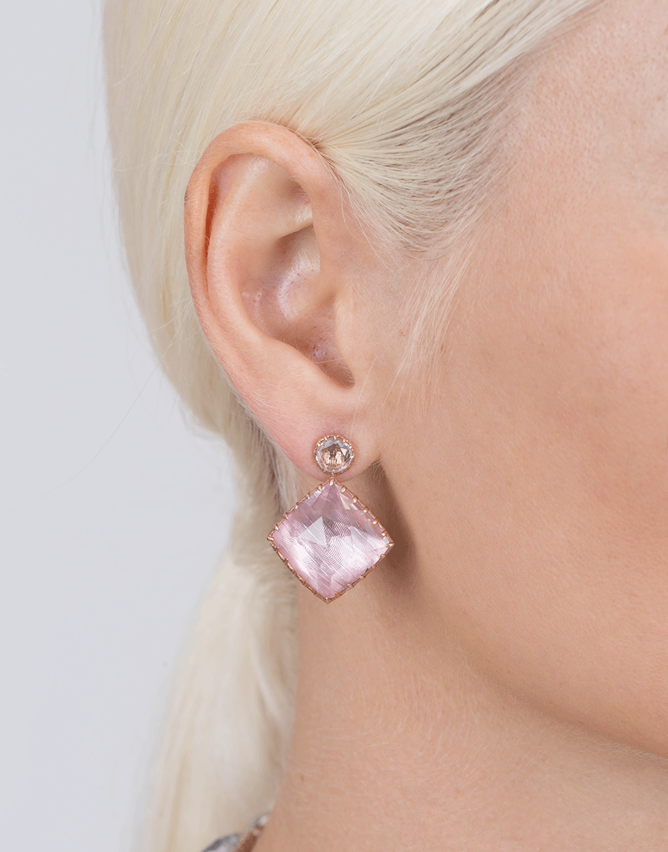 LARKSPUR & HAWK-Sadie Mismatched Fawn Earrings-ROSE GOLD