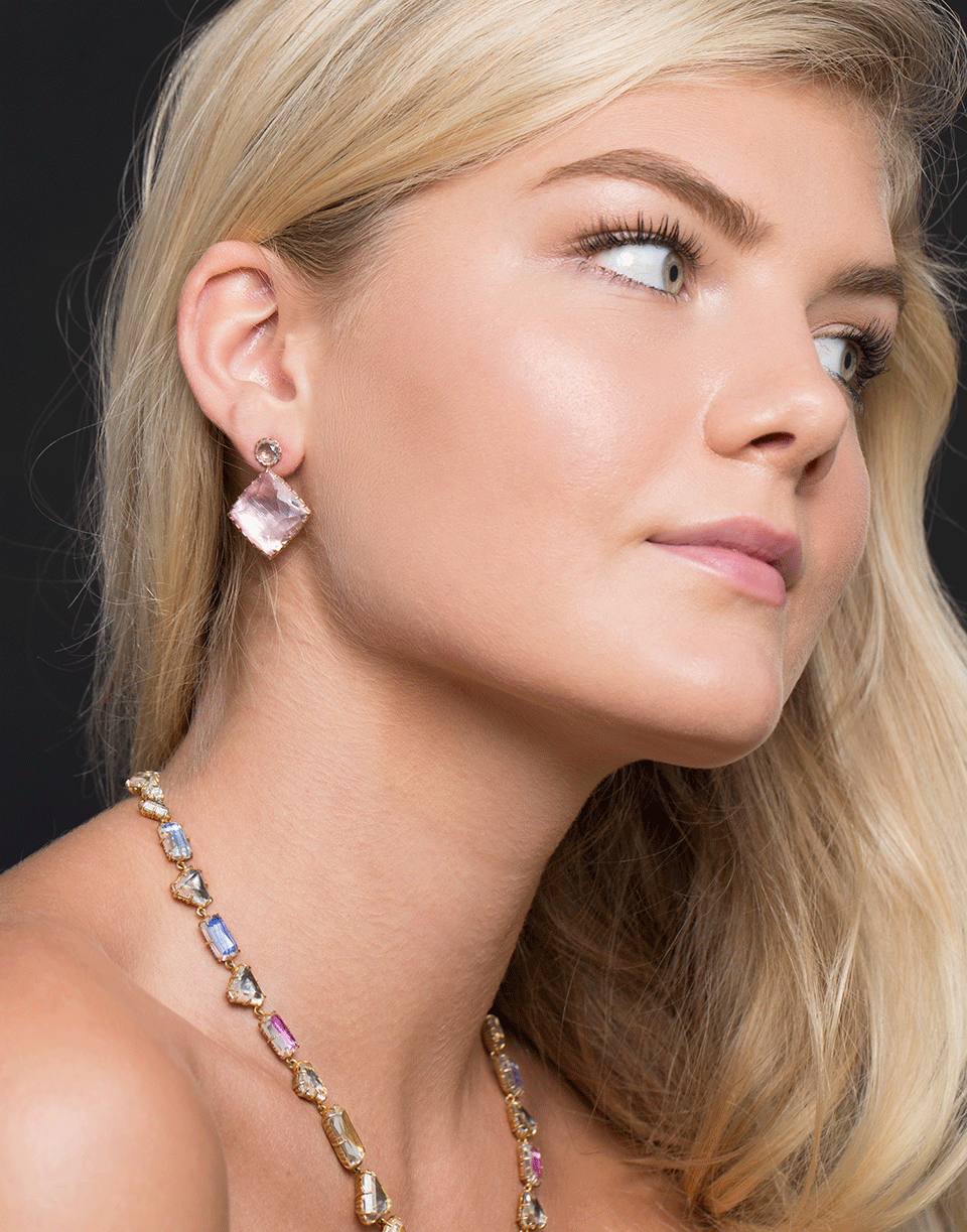 LARKSPUR & HAWK-Sadie Mismatched Fawn Earrings-ROSE GOLD