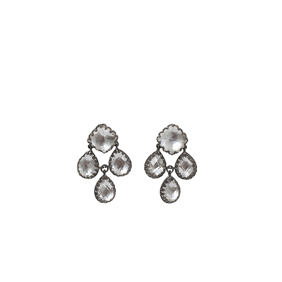 LARKSPUR & HAWK-Antoinette Girandole Earrings-SILVER