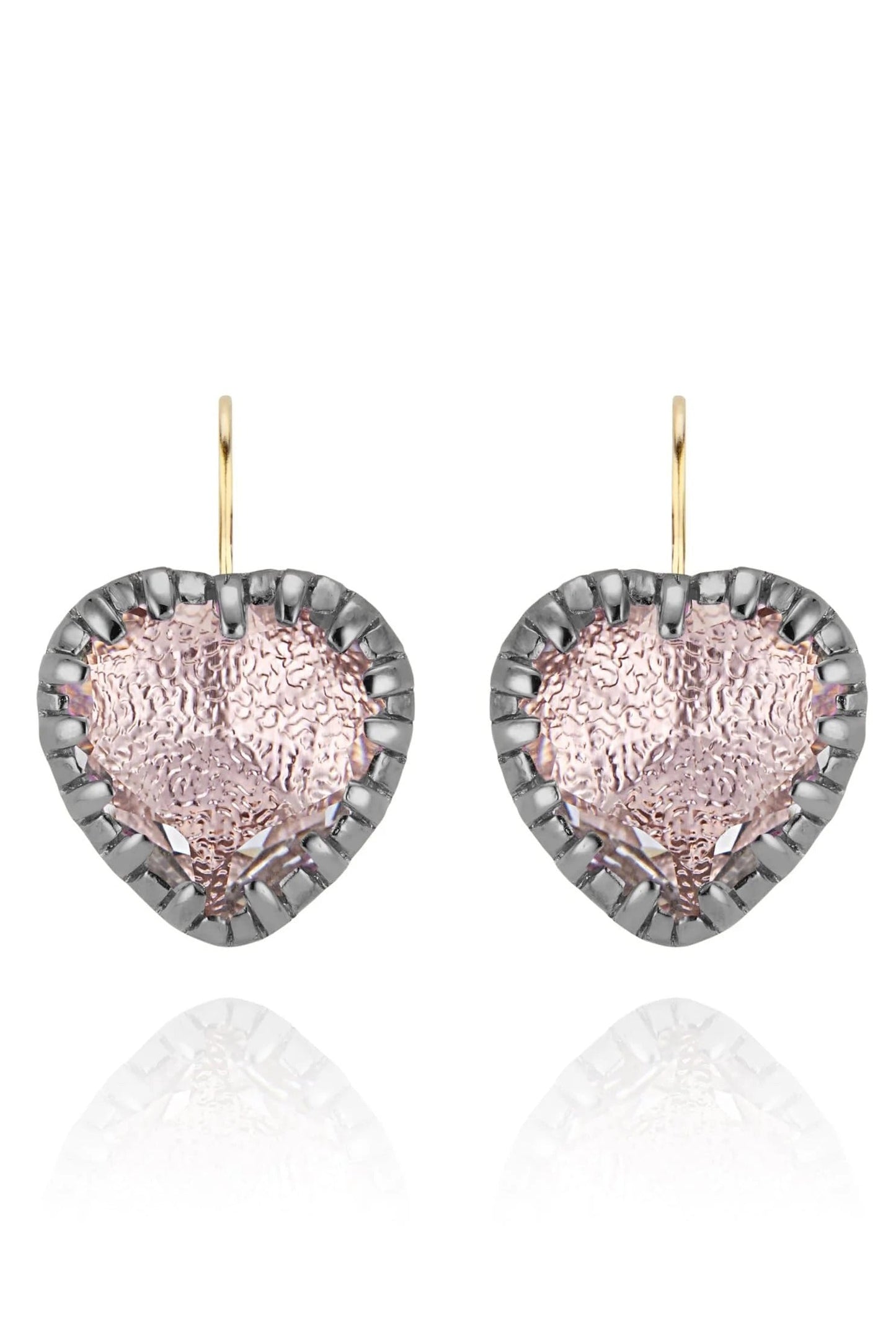 LARKSPUR & HAWK-Blush Valentina "I Love NY" Button Earrings-SILVER