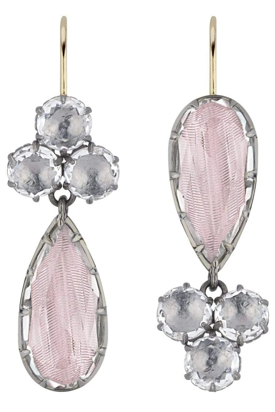 LARKSPUR & HAWK-Caterina Cluster Pear Earrings - Ballet-SILVER