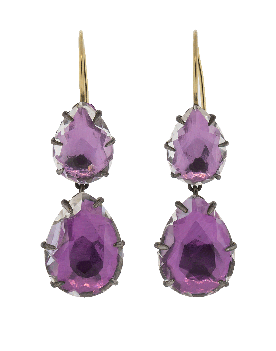 LARKSPUR & HAWK-Caterina Large Double Drop Earrings-SILVER