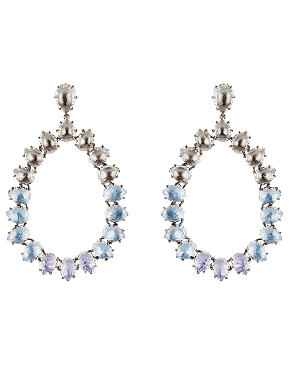 LARKSPUR & HAWK-Caterina Large Frame Earrings-SILVER