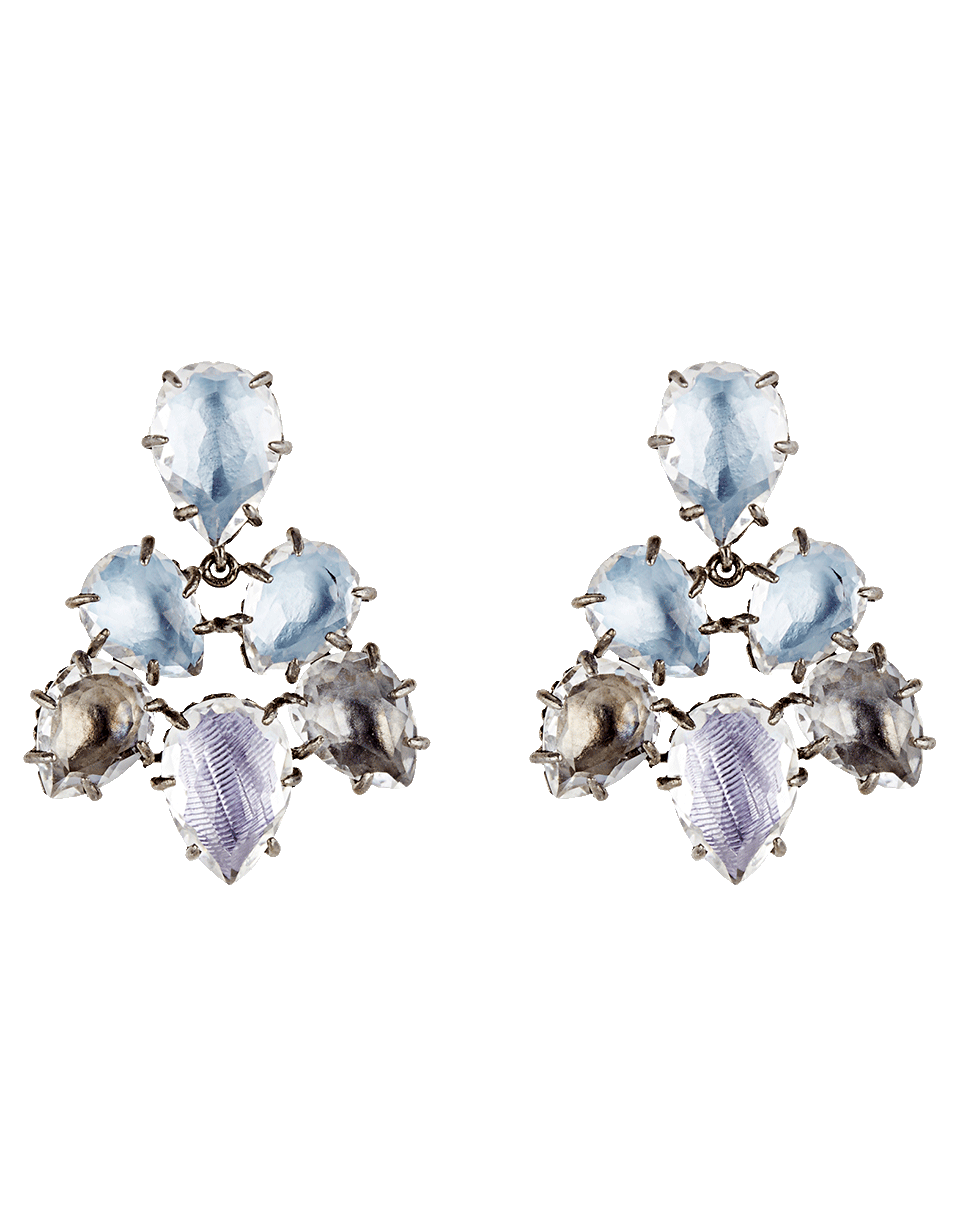 LARKSPUR & HAWK-Caterina Pansy Earrings-SILVER