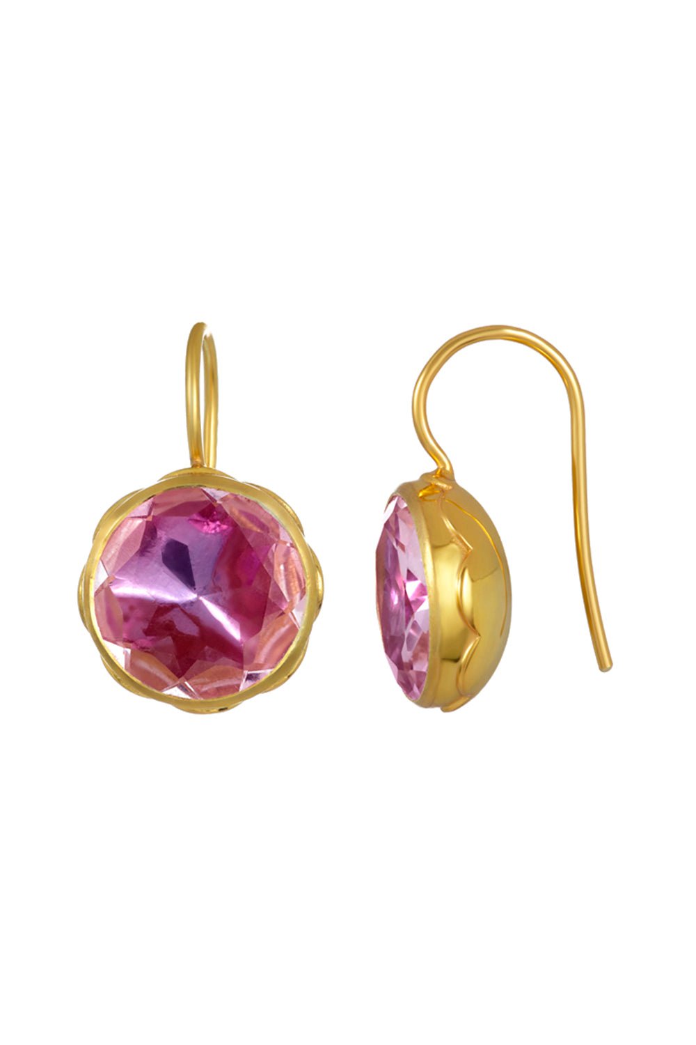 LARKSPUR & HAWK-Catherine Button Earrings-SILVER
