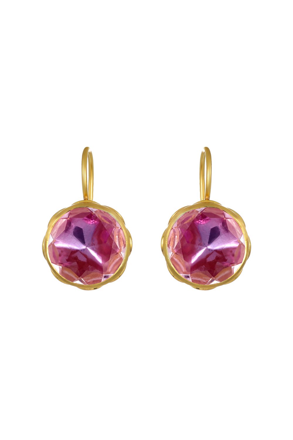 LARKSPUR & HAWK-Catherine Button Earrings-SILVER