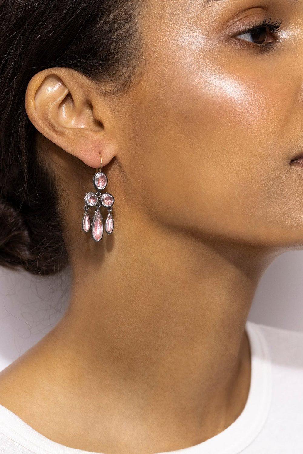 LARKSPUR & HAWK-Catherine Girandole Earrings-SILVER