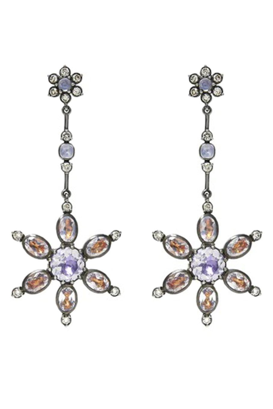 LARKSPUR & HAWK-Estrela Pendant Earrings-SILVER
