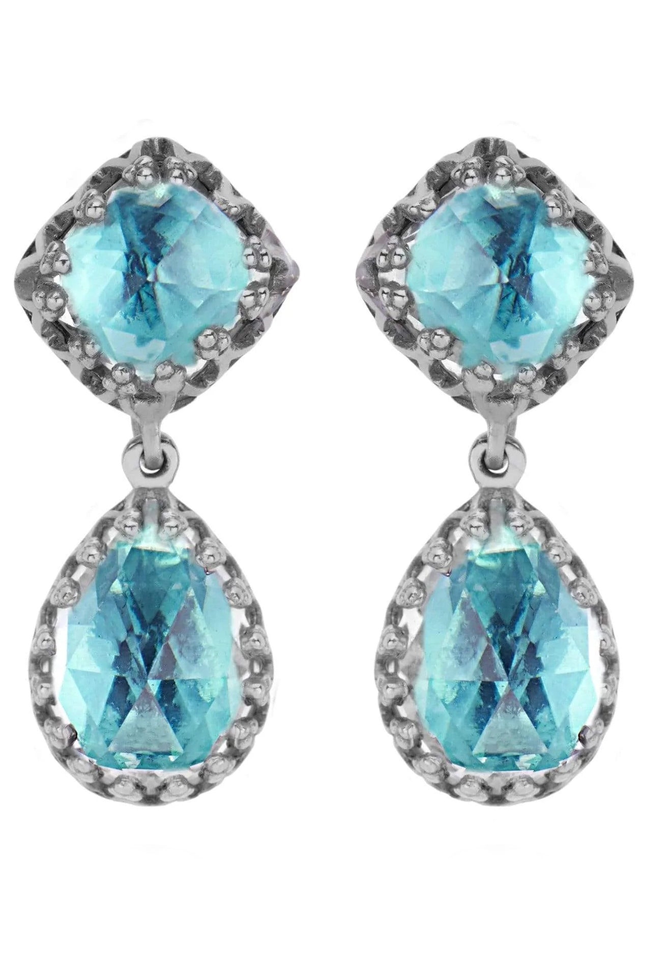 LARKSPUR & HAWK-Jane Earrings - Mint-SILVER