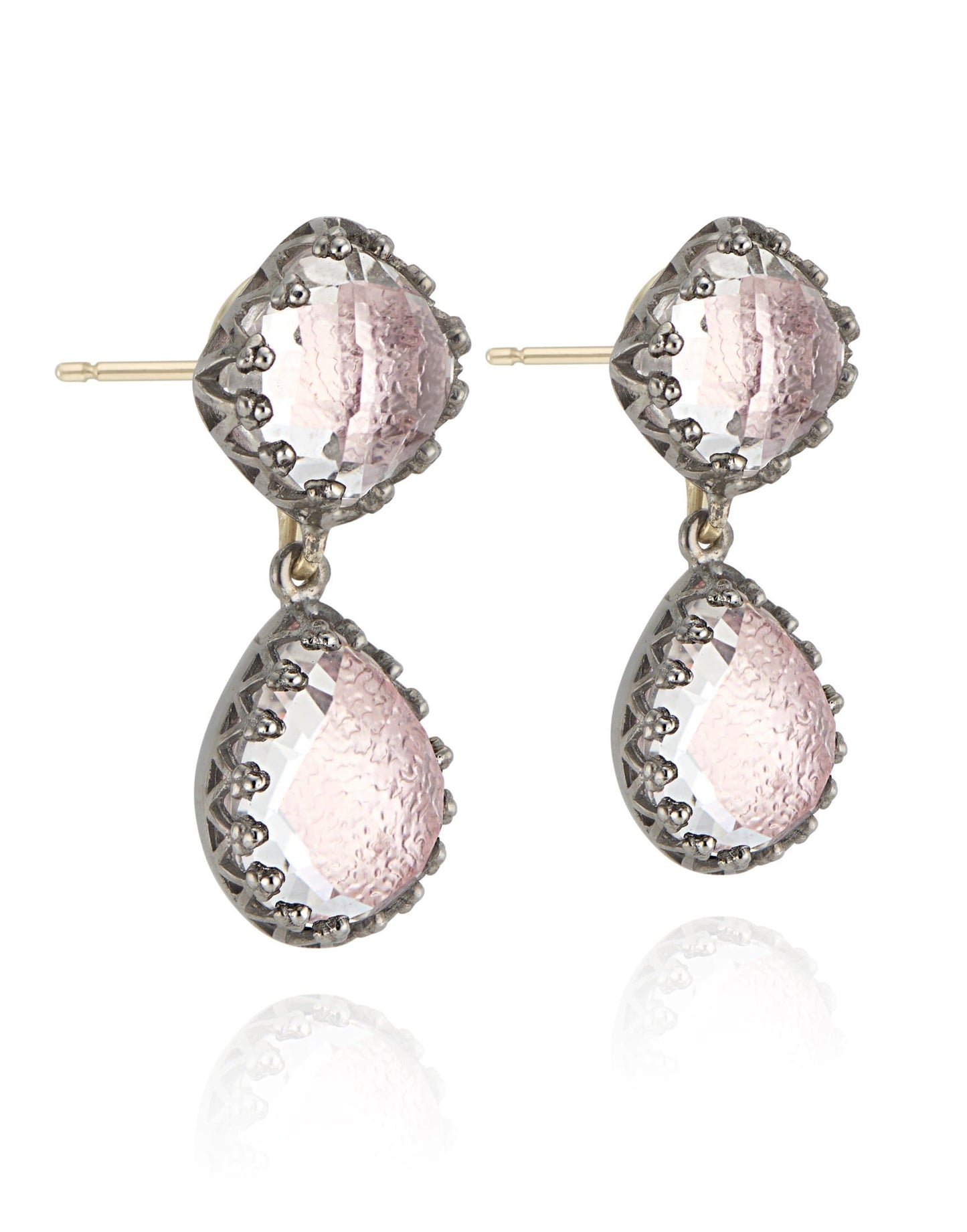 LARKSPUR & HAWK-Jane Small Earrings - Blush-SILVER
