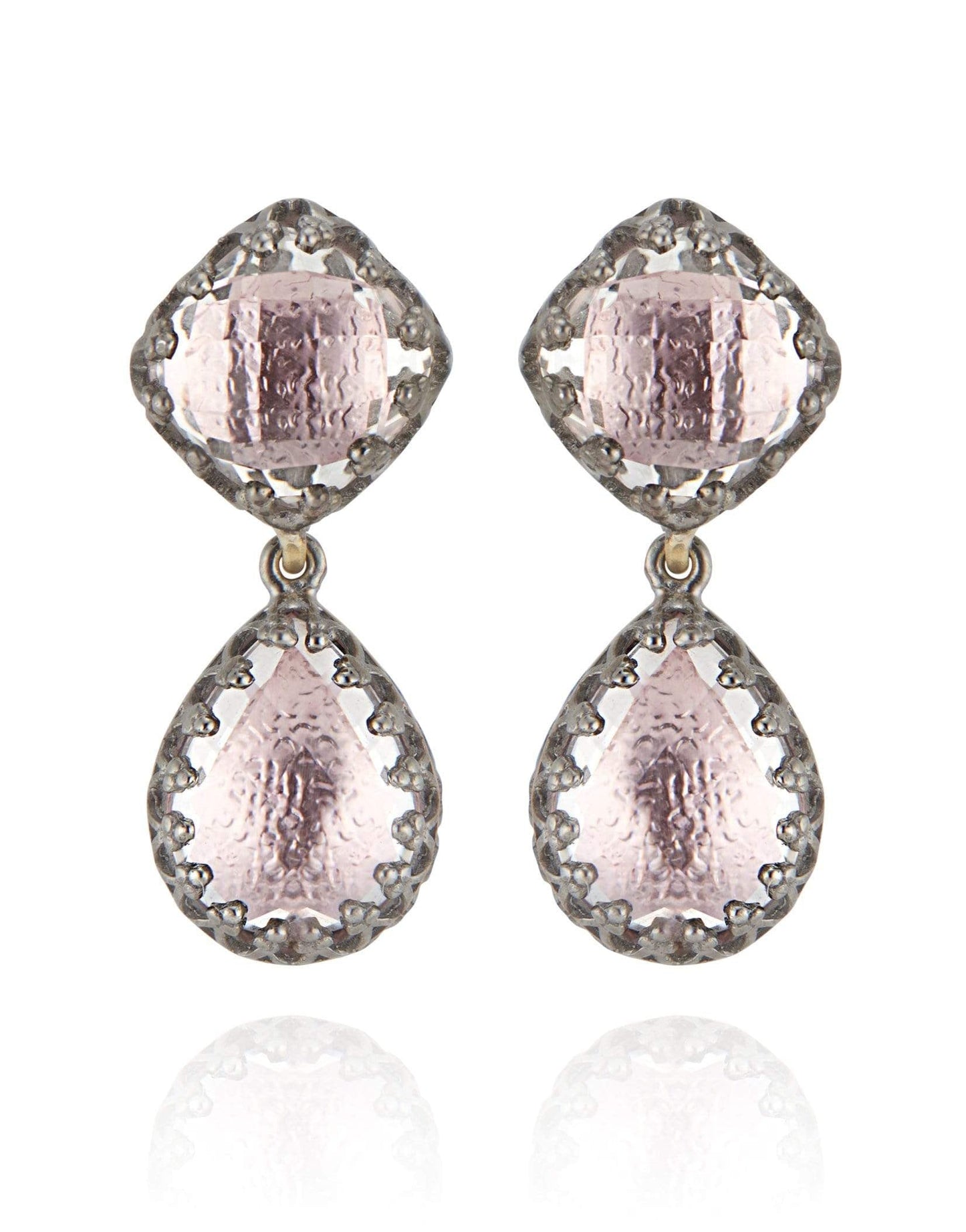 LARKSPUR & HAWK-Jane Small Earrings - Blush-SILVER