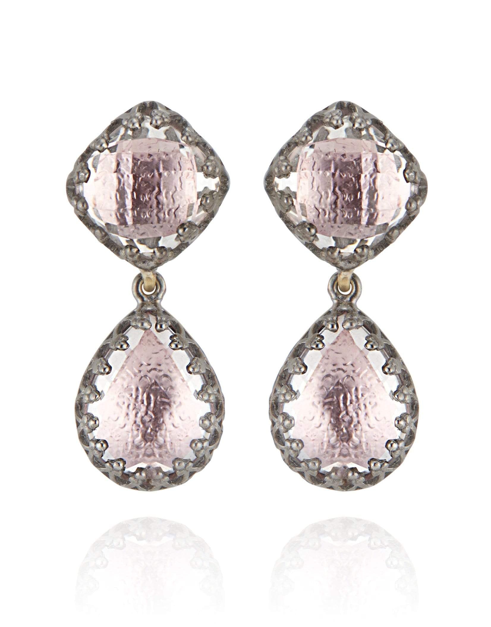 LARKSPUR & HAWK-Jane Small Earrings - Blush-SILVER