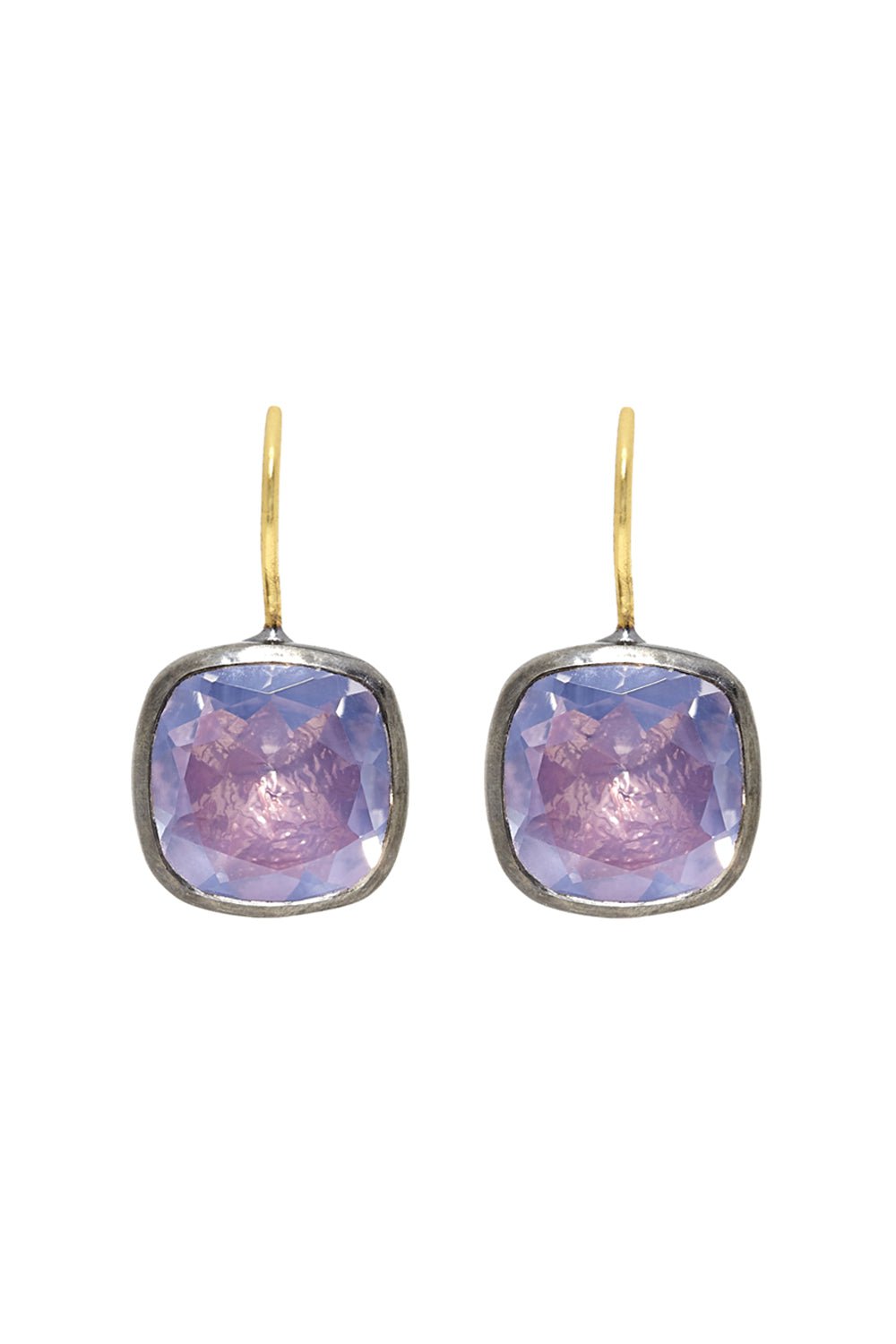 LARKSPUR & HAWK-Luzia Button Earrings-SILVER