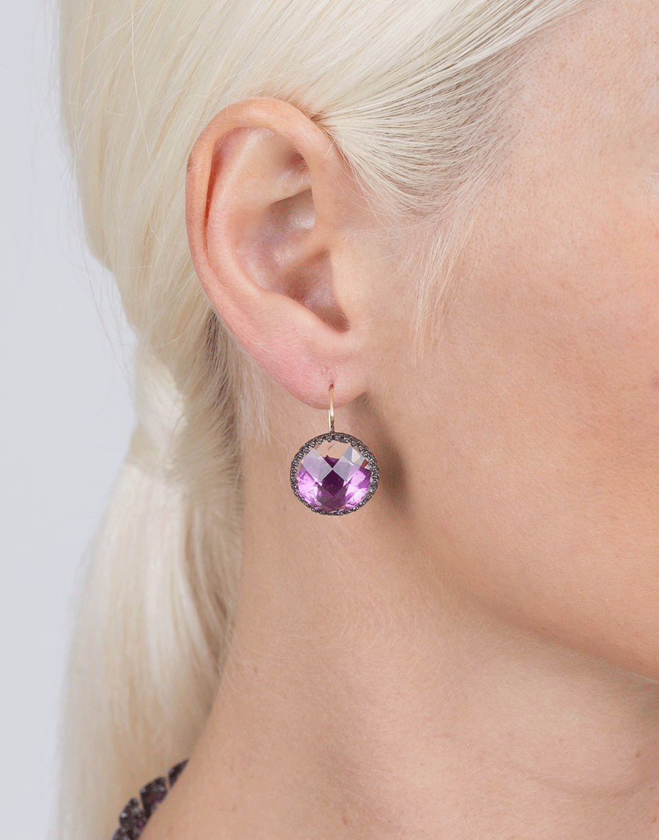LARKSPUR & HAWK-Olivia Button Earrings-SILVER