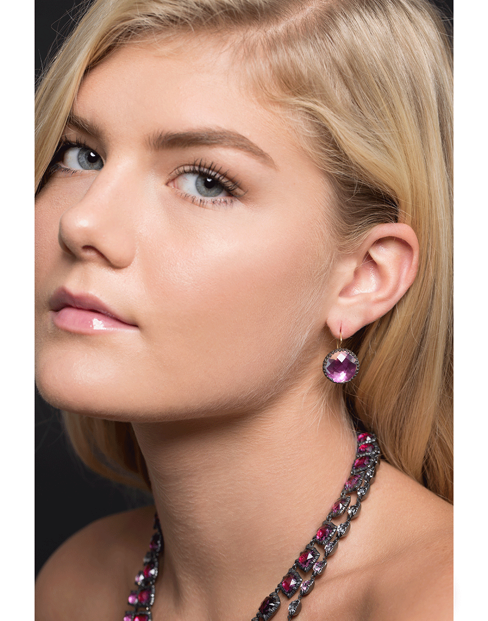 LARKSPUR & HAWK-Olivia Button Earrings-SILVER