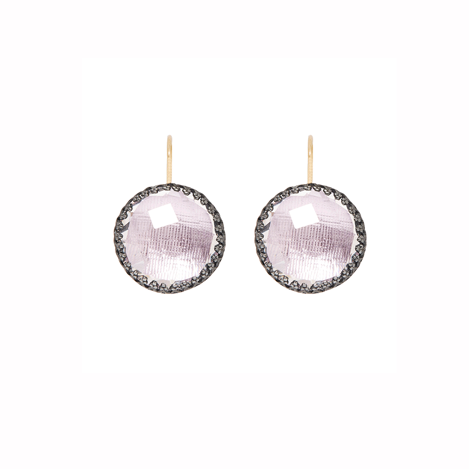 LARKSPUR & HAWK-Olivia Button Earrings-SILVER