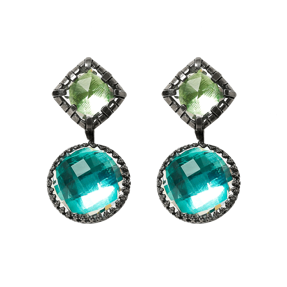 LARKSPUR & HAWK-Sadie Cushion Earrings-SILVER