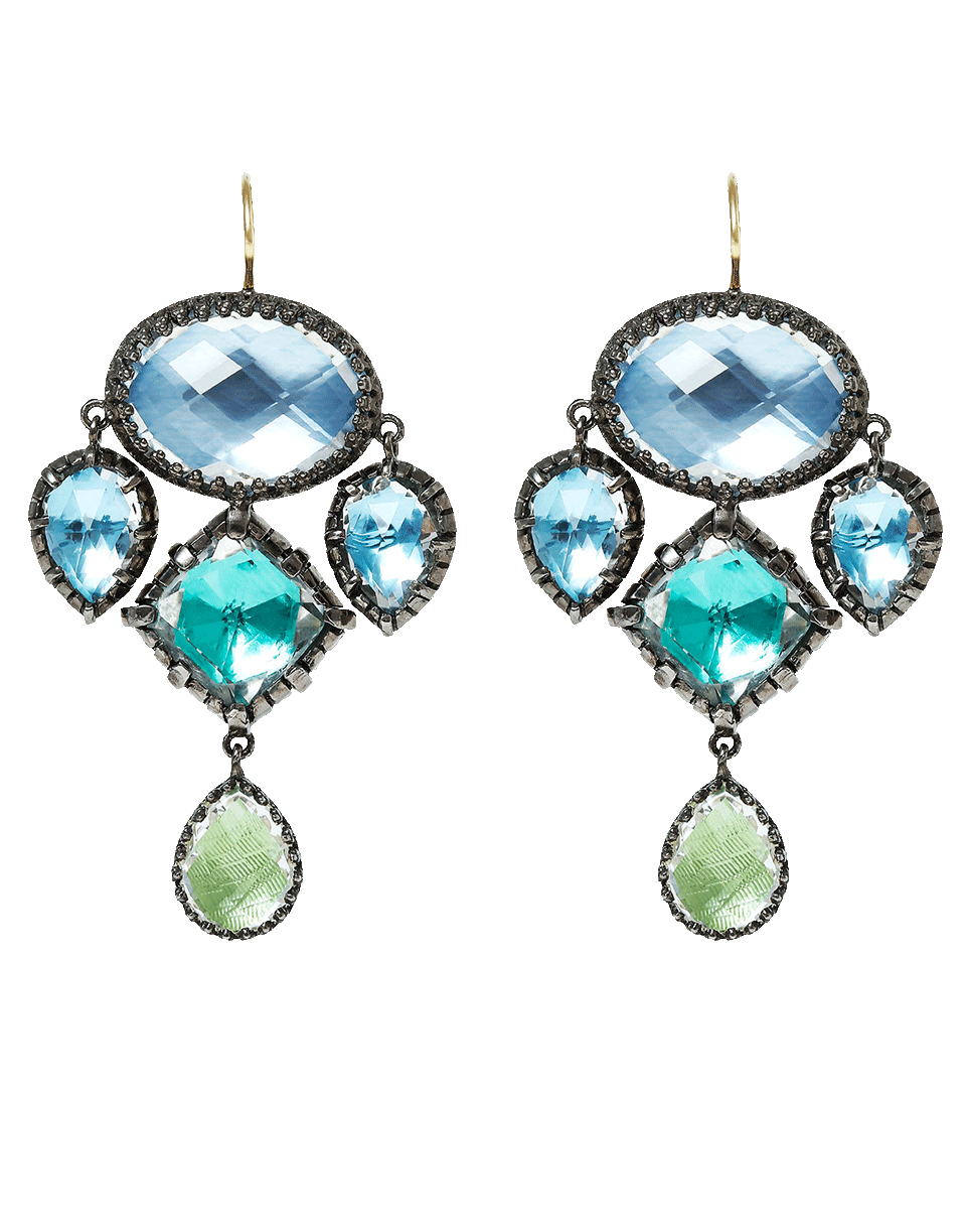 LARKSPUR & HAWK-Sadie Girandole Earrings-SILVER