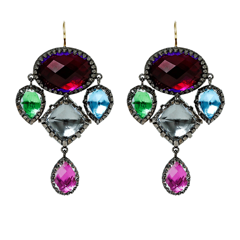 LARKSPUR & HAWK-Sadie Girandole Earrings-SILVER