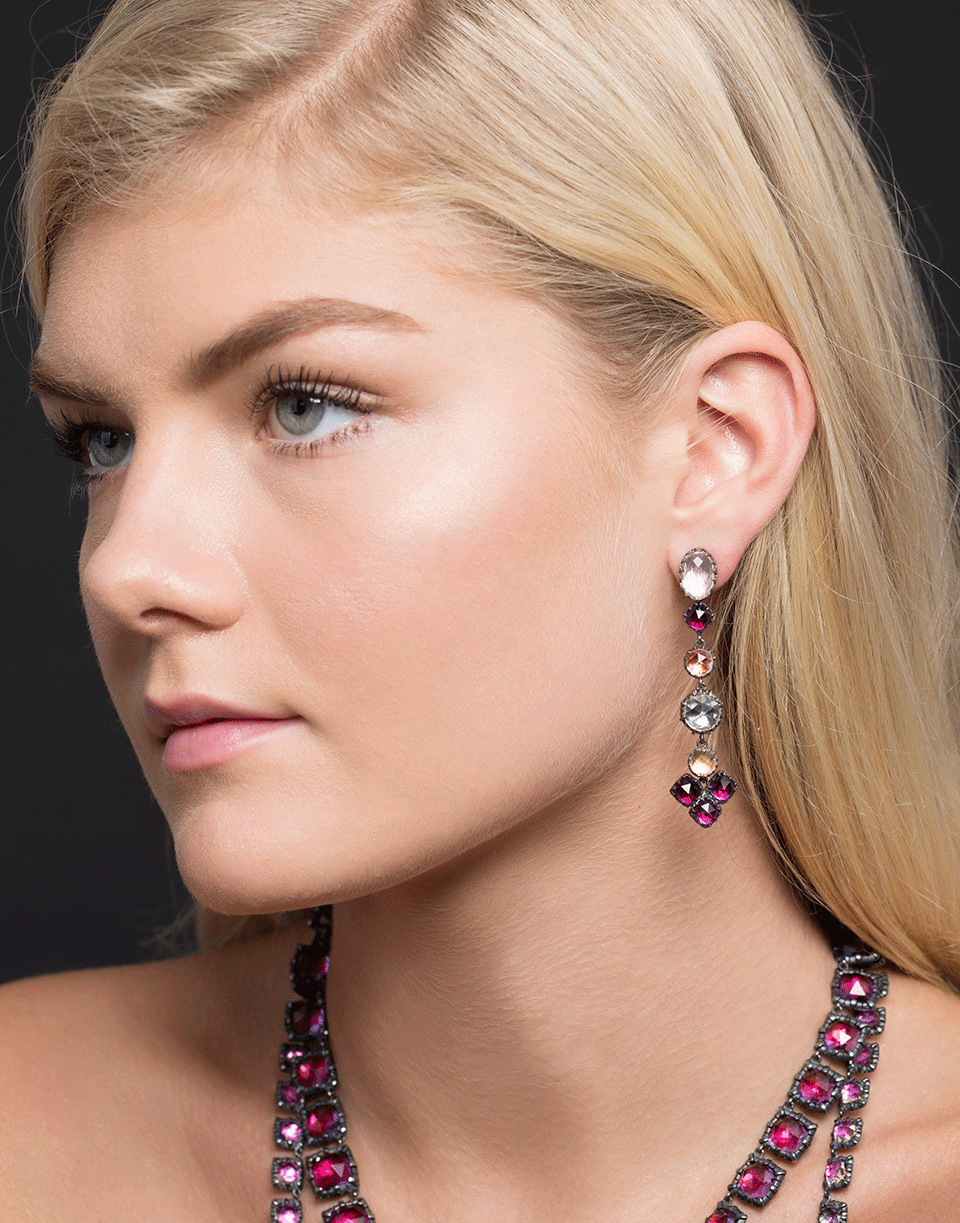 LARKSPUR & HAWK-Sadie Shoulder Duster Earrings-SILVER
