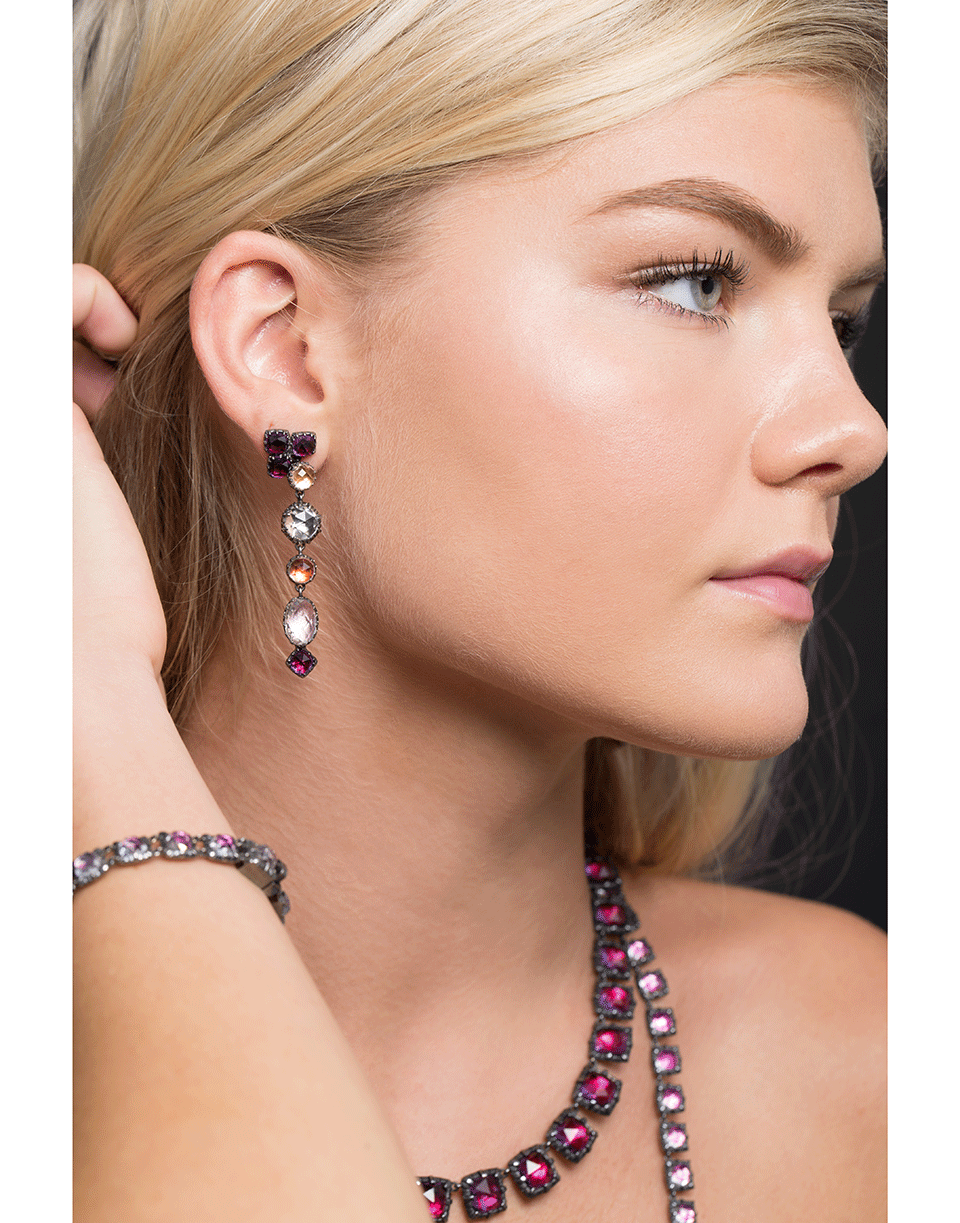 LARKSPUR & HAWK-Sadie Shoulder Duster Earrings-SILVER