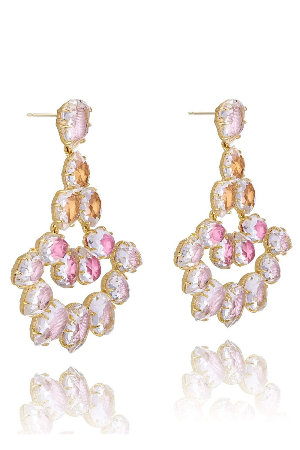 LARKSPUR & HAWK-Caterina Fan Earrings - Ambrosia-YELLOW GOLD
