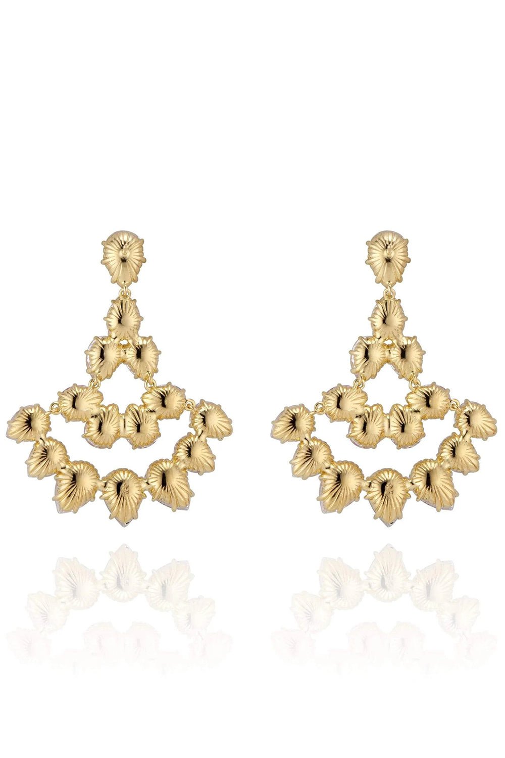 LARKSPUR & HAWK-Caterina Fan Earrings - Ambrosia-YELLOW GOLD