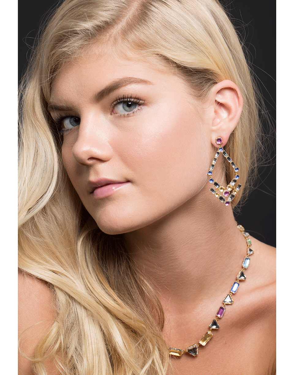 LARKSPUR & HAWK-Caterina Trapezoid Chandelier Earrings-YELLOW GOLD