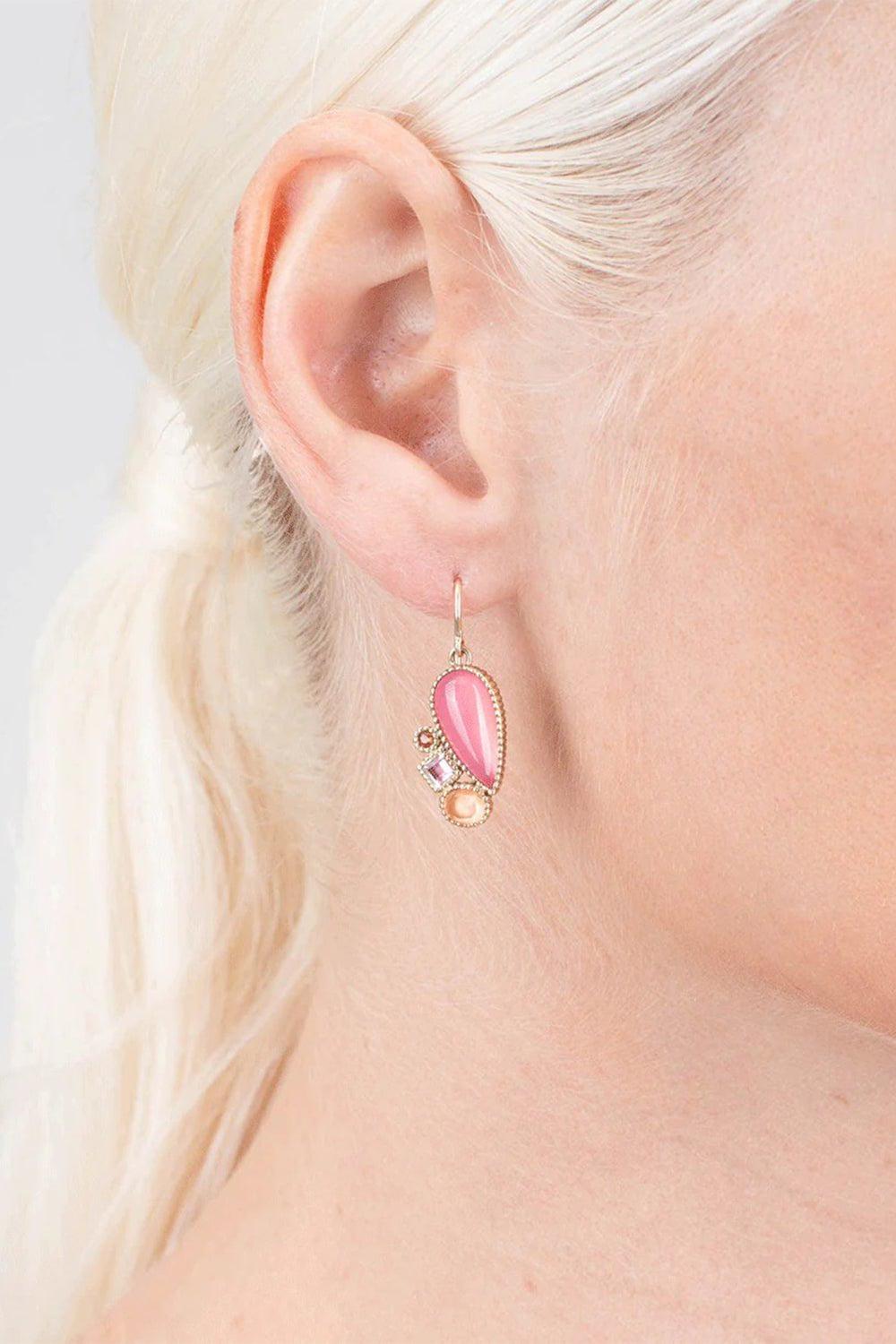 LARKSPUR & HAWK-Cora Cluster Earrings-YELLOW GOLD