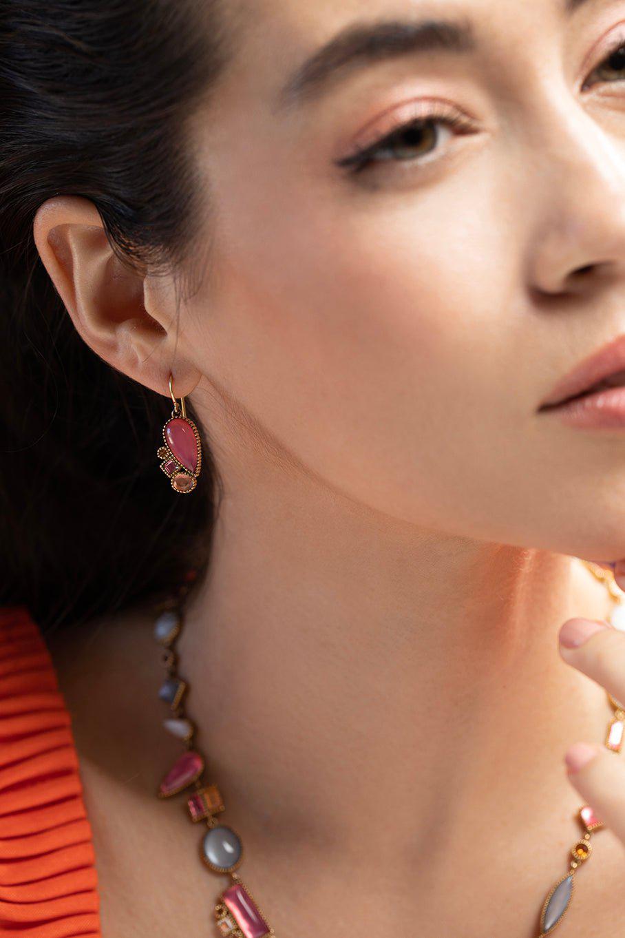 LARKSPUR & HAWK-Cora Cluster Earrings-YELLOW GOLD