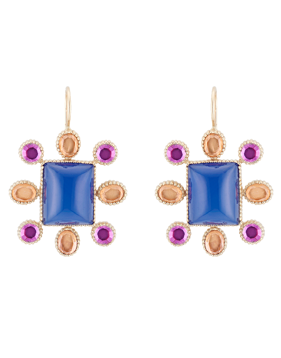 LARKSPUR & HAWK-Cora Cushion Earrings-YELLOW GOLD