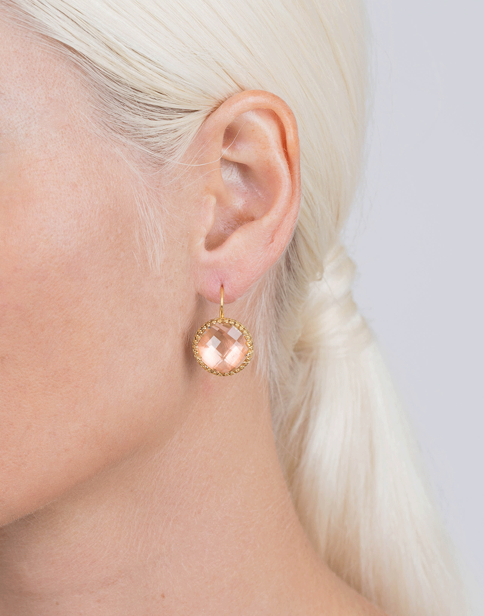 LARKSPUR & HAWK-Olivia Button Earrings-YELLOW GOLD