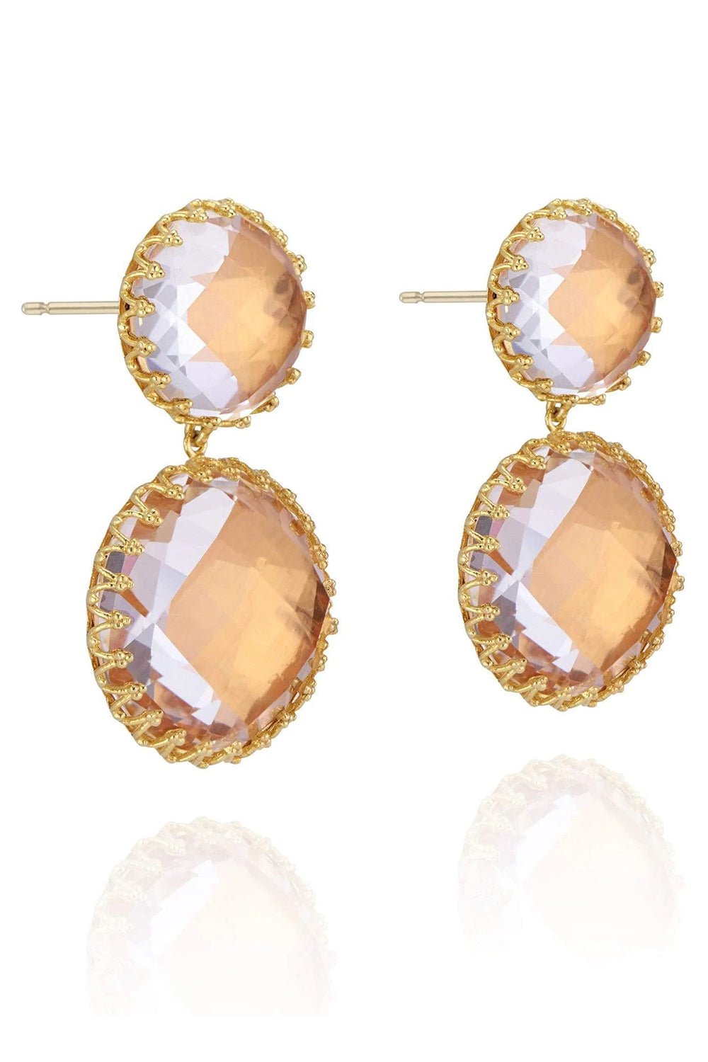 LARKSPUR & HAWK-Olivia Large Earrings - Nectar-YELLOW GOLD