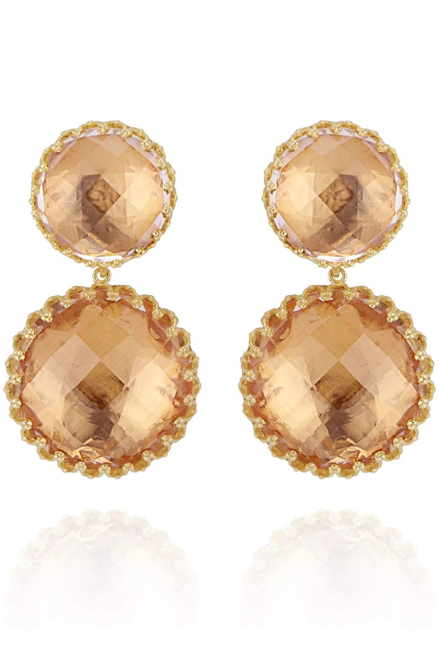 LARKSPUR & HAWK-Olivia Large Earrings - Nectar-YELLOW GOLD