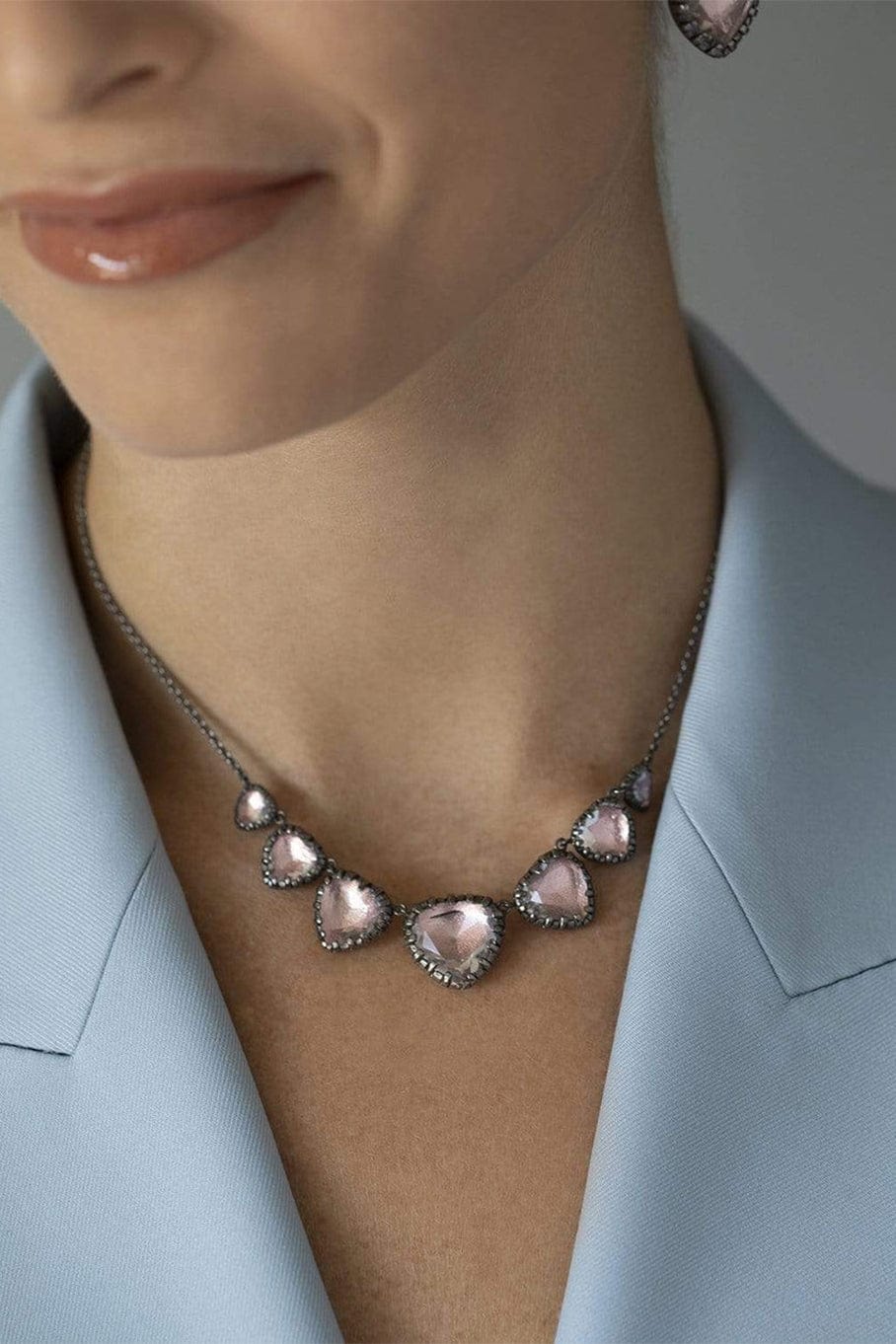 LARKSPUR & HAWK-Blush Valentina "I Love NY" Collar Necklace-