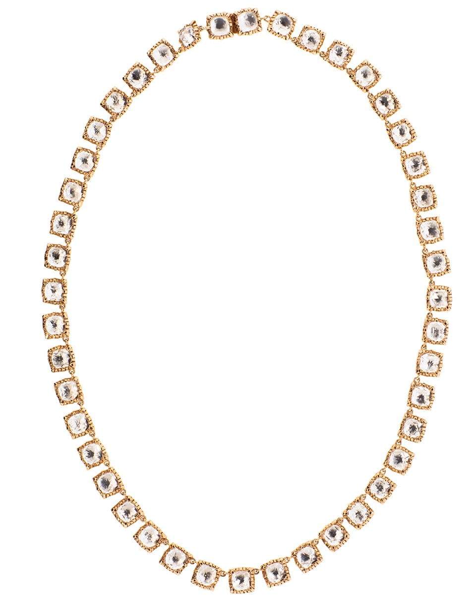 LARKSPUR & HAWK-Bella Small Revire Quartz Necklace-SILVER