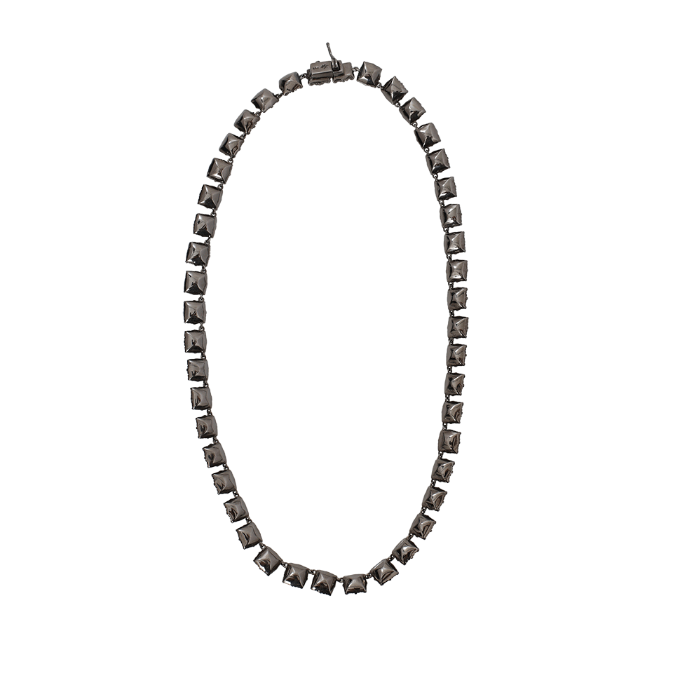 LARKSPUR & HAWK-Bella Small Riviere Necklace-SILVER