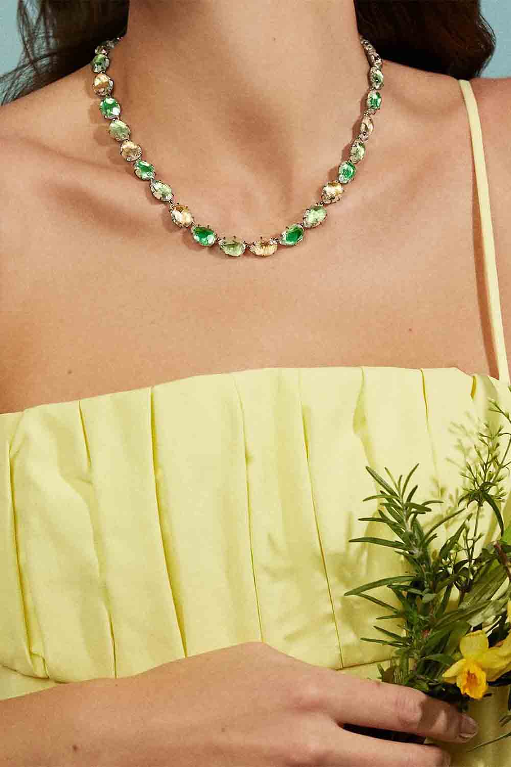LARKSPUR & HAWK-Caterina Rivière Necklace-SILVER