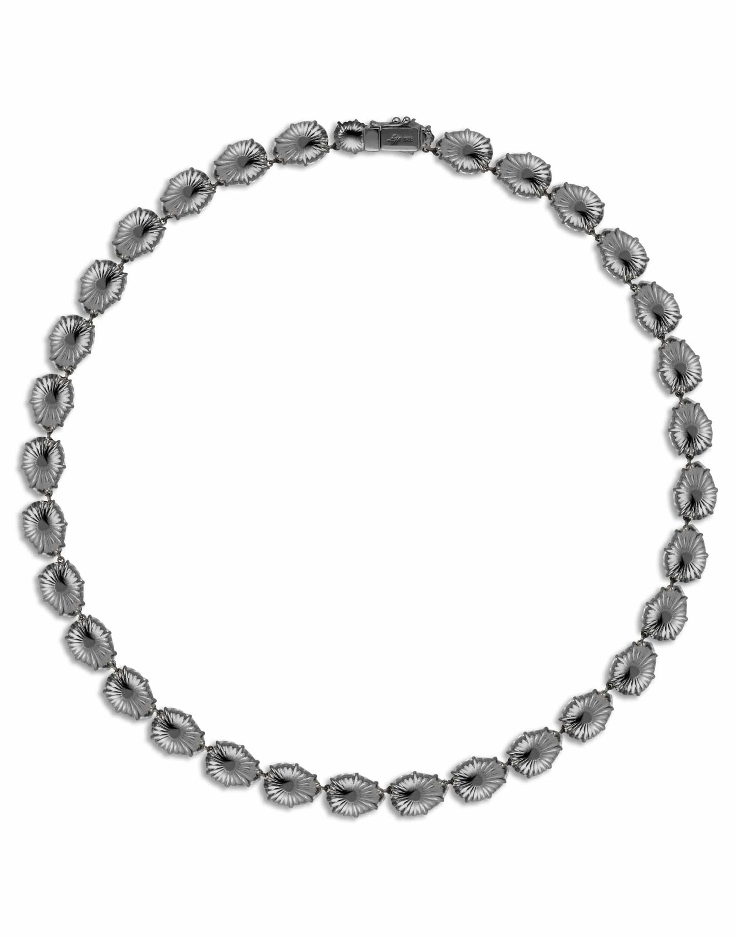 LARKSPUR & HAWK-Caterina Rivière Necklace - Aegean-SILVER