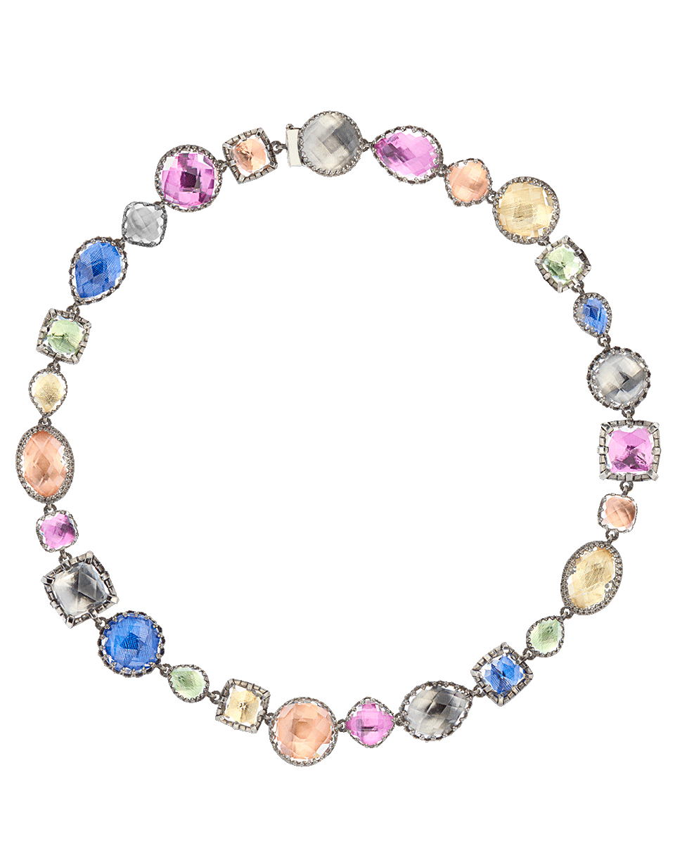 LARKSPUR & HAWK-Large Sadie Riviere Necklace-SILVER